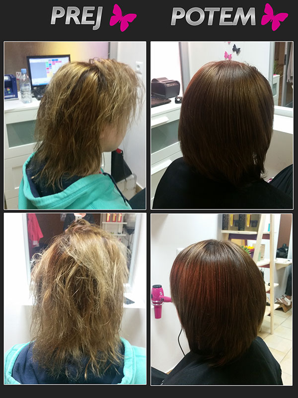 barvanje in nega z olaplex-om